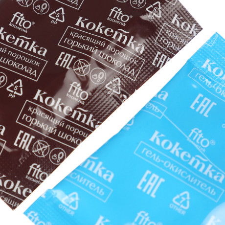 Фитокосметик Краска для бровей и ресниц "Кокетка" 5г, цвет горький шоколад