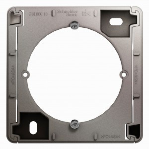 Systeme Electric GLOSSA кор.-переходник ОУ 1 мест. платина GSL001200 (2!)