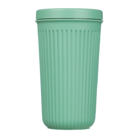 Стакан пластиковый с закручивающейся крышкой 400мл, пластик, 2 цвета