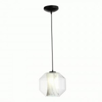 ST LUCE Подвес 40W E27 200x240x1000 Черный/Прозр., Белый IP20 SL1169.113.01