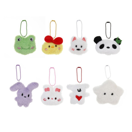 ИГРОЛЕНД Брелок-подвес мягкий "Миниатюрка" 9 см, полиэстер, металл, микс