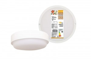 TDM Светодиодный светильник LED ДПП 3901 18Вт 4000К IP65 белый круг 174*62 мм Народный SQ0366-0165