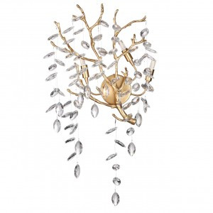 ODEON LIGHT 4969/3W HALL ODL24 521 античн.бронза/алюмин./хрусталь Бра G9 3x40W DELICA 85