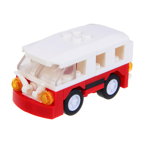 ИГРОЛЕНД Город Конструктор Гонки Городские Машины, инерция, 45-51 дет, коллекция, 10х7х4 см., 4 диз.