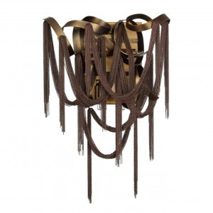 ODEON LIGHT 5066/4W HALL ODL24 397 античн.бронза/коричневый/мет/мет Бра G9 4x40W CHAINY 87