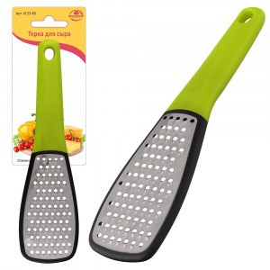 Терка д/сыра, 19,5*6*3см (кратность 6шт!!!) пластик, нерж.сталь VL53-85 Мультидом