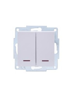 Lezard VESNA мех. выкл. СУ 2 кл. 10А (инд) бел (корп. ABS)   742-0288-112