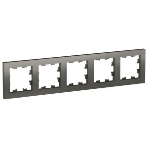 Systeme Electric AtlasDesign рамка СУ 5 мест. сталь ATN000905 (5!)
