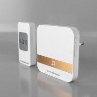 Elektrostandard Звонок беспроводной 200м 80х80х65 белый DBQ24M WL 52 мелодии IP44 a047173