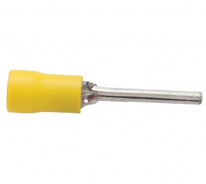 EKF Наконечник штыревой круглый изол. НШКИ 2.5-6.0 желтый (уп.50шт, цена за уп)