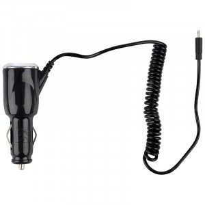 Авто зарядник/блок пит. (прикур.) Energy ET-18A 12V-5V, USB, каб. microUSB, цвет-чёрный, 100285