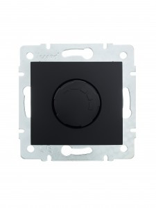 Lezard KARINA мех. диммер СУ 1000W чёрн. бархат (корп. ABS) 707-4288-157