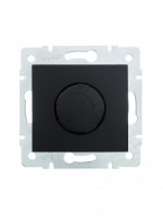 Lezard KARINA мех. диммер СУ 1000W чёрн. бархат (корп. ABS) 707-4288-157