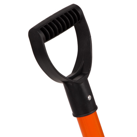 Лопата для уборки снега пластиковая, 275 х 345 х 890 мм, стальной черенок, Stels