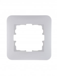 Lezard KARINA LIFE рамка 1 мест. (горизонт.) б/вст жемчужно-бел. перламутр (ABS) 708-3000-146