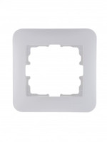 Lezard KARINA LIFE рамка 1 мест. (горизонт.) б/вст жемчужно-бел. перламутр (ABS) 708-3000-146