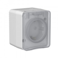 Systeme Electric AtlasDesign Profi54 роз. ОУ 1 мест (земля, штор) 16А серый (IP54) ATN543045 (12!)