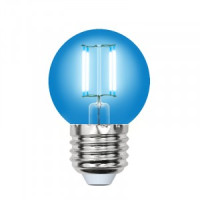 Uniel Air шар G45 синий E27 5W(350lm 360°) филамент прозр 45x70 LED-G45-5W/BLUE/E27