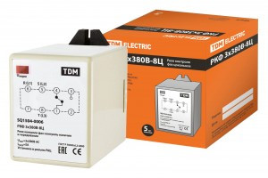 TDM реле контроля фаз цокольное серии РКФ 3х380В-8Ц SQ1504-0006