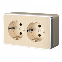 Werkel роз. ОУ 2 мест. 16A земля Gallant (шампань рифленый) W5072110 a051037