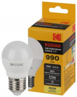 KODAK шар P45 E27 11W(990lm) 3000K 2K 80х45 170-265В P45-11W-830-E27 2 года 57620