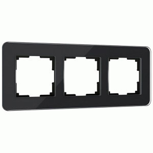 Werkel рамка СУ 3 мест. Elite (черный, стекло) W0032448 a063821