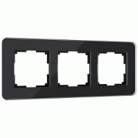 Werkel рамка СУ 3 мест. Elite (черный, стекло) W0032448 a063821