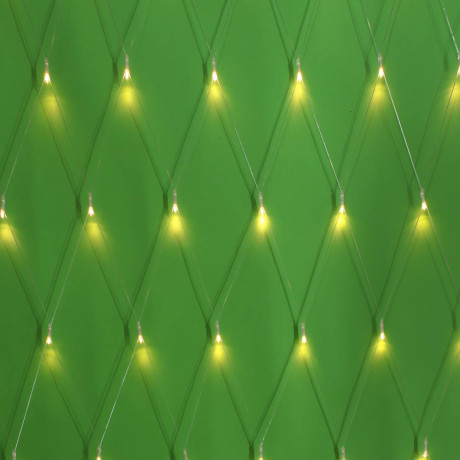 СНОУ БУМ Гирлянда эл. сеть 96LED, шампань, 1,4x1,5м, пост. свечение, ПВХ прозрач, 220В