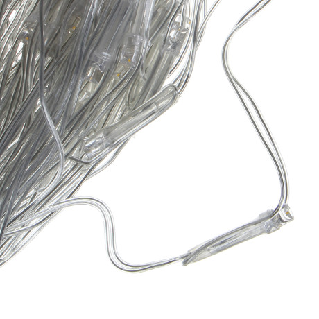 СНОУ БУМ Гирлянда эл. сеть 96LED, шампань, 1,4x1,5м, пост. свечение, ПВХ прозрач, 220В