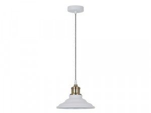 Camelion LOFT PL-600  С69  Белый + стар медь (Светильник подвесной LOFT,  1х E27, 40Вт, 230В, металл