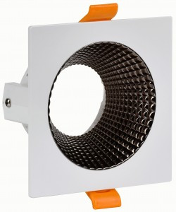 IEK св-к 4110 встр. поворотн. GU10 белый/шокол. пласт.