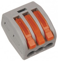 IEK клемма с рычагом СМК 222-413 3х(0,08-4мм2) 32А (уп.50шт, цена за шт) UKZ-001-413
