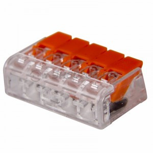 REXANT клеммная колодка (СМК) с рычагом 5-проводная до 4,0 мм, (40 шт/уп) (40!) 07-5205