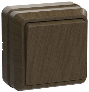 IEK ОКТАВА выкл. ОУ 1 кл. 10А ДУБ (темное дерево) ВС20-1-0-ОД