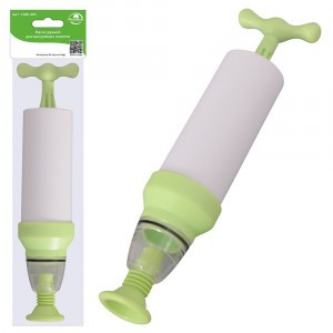 Насос ручной д/вакуумных пакетов, 17см (кратность 3шт!!!) пластик VL80-485 Мультидом