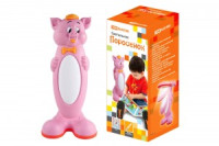 _СНЯТО TDM св-к настольный/часы G23 11W Поросенок розовый SQ0337-0008