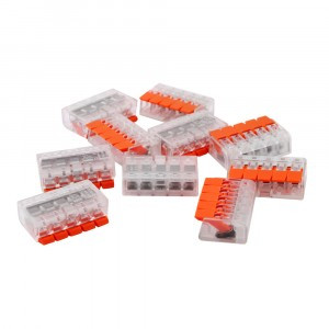 Volsten клемма с рычагом СМК 221-415 5х(0,08-4мм2) 450V 32А (уп.10шт, цена за шт) V02-9W-221-415