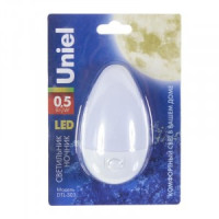 Uniel DTL-303 ночник 0.5W 3LED Овал/White 220V пластик, BL