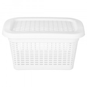 Корзина универсальная 20л, 450x300x250 мм белый 431293216 Бытпласт
