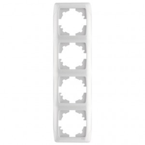 VIKO by Panasonic Carmen Рамка 4 мест. (пост.) вер. белый 90571004-RU (Турция)