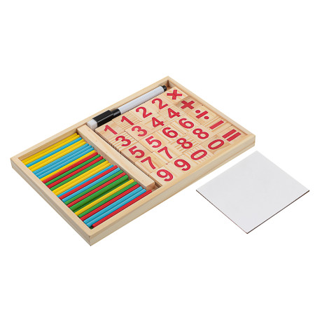 ИГРОЛЕНД Набор развивающий "Первый счет", 23x1,7x15см, дерево