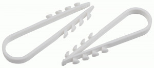 ЭРА дюбель-хомут (19х25мм) для круглого кабеля белый (уп.100шт, цена за уп) NO-224-224 66261