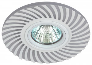 ЭРА DK LD32 WH св-к  декор cо св/д подсветкой MR16, 220V, max 11W, белый (50/800)