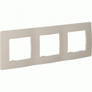 IEK ETIKA рамка СУ 3 мест. сл. кость 672513