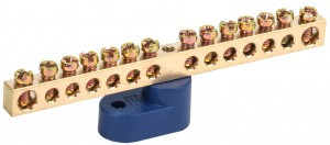 IEK шина N "Ноль" (нул.) на одном угловом изол ШНИ-6х9-14-У1-С