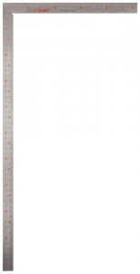 Угольник ЗУБР "ЭКСПЕРТ" столярный нерж. сталь, шк: шаг 1мм, гравированная, 500х250мм zu34350-50