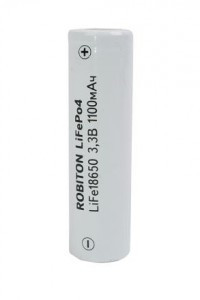 Ак-р Robiton 18/65 Li-Fe 18650 1100mAh 3.3V, 13119
