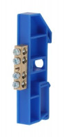 ЭРА шина нулевая "ноль" на DIN-изоляторе ШНИ-6х9 4 отв. синий (уп.10шт, цена шт) NO-222-43