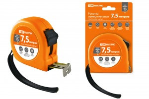 TDM Гранит рулетка 7.5м 3 фиксатора, пласт. корпус, шир.25мм (6!) SQ1018-0103