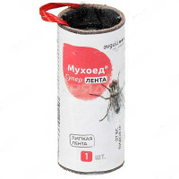 Липкая лента от мух Мухоед Супер Август х100/1000